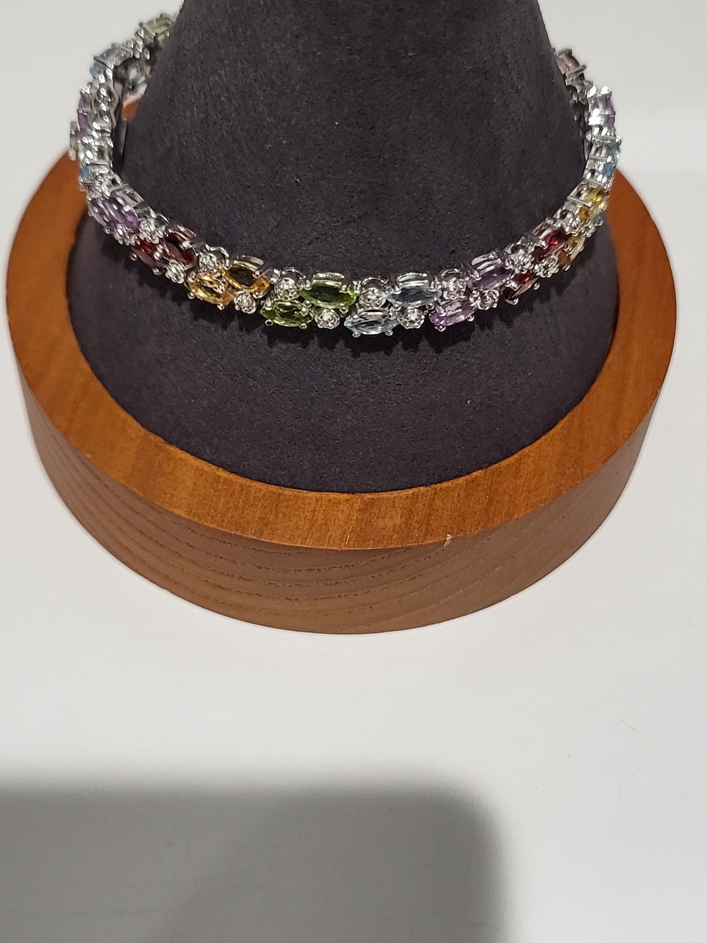 Multicolor Gemstone Tennis Bracelet - Women Jewelry - Picture 8 of 8